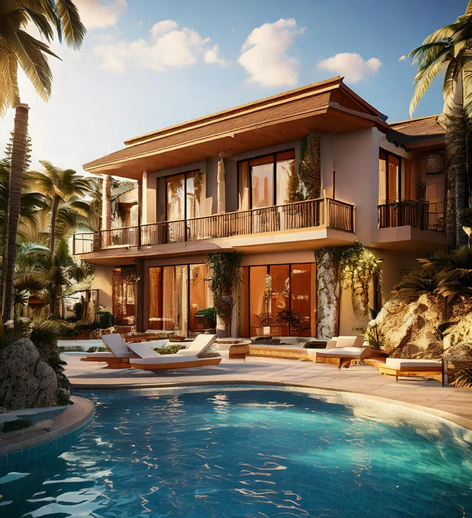 Swiming pool of vila