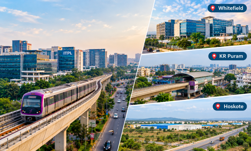 East Bangalore Property Investment Guide 2026: Whitefield, KR Puram, Hoskote & Emerging Growth Corridors Compared